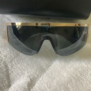 Versace black & gold sunglasses. Like brand new!